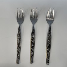 Vintage Ornate Floral Pattern Stainless Steel Tablespoon — listing 6