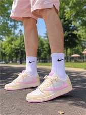 Travis Scott x Air Jordan 1 Low OG SP 'Shy Pink / Tropical Pink' Size US 9 — listing 4