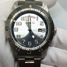 Invicta Specialty Men's Silver Dial Stainless Steel Watch with Jubilee Bracelet and Fluted Bezel — listing 4