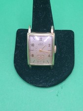 Vintage Elgin De Luxe Men's Wristwatch 10K Gold Filled Square Case 17 Jewels — listing 5