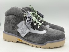 Timberland Field Boot Brown Leather & Green Fabric (Boys/Kids Size 7) — listing 2