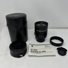 Minolta Maxxum 35mm AF SLR Camera with Maxxum AF Reflex 500mm f/8 Mirror Lens, Case & Manuals — listing 2
