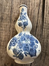 Delft bud Delft Blue Hand-Painted Windmill Bud Vase — listing 5