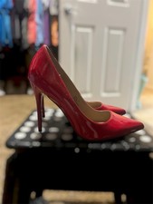 Madden Girl Red Patent Pointed-Toe Ankle-Strap Pumps, Size 7 — listing 3
