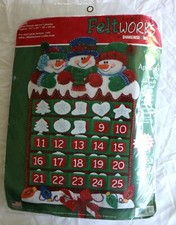 Feltworks Snow Friends Advent Calendar Felt Applique Kit #8118 — listing 4