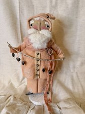 Folk Art Resin Santa Figurine with Noah's Ark Wagon and Animals Yes - there's a stamped/printed name — listing 2