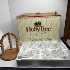 Holly Tree 8-Piece Porcelain Nativity Set (Item 40101LBE) Yes, all 8 pieces complete and intact