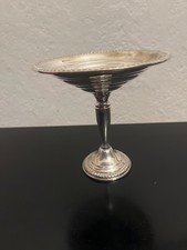 Empire Sterling Weighted Compote with Pierced Rim and Gadroon Border — listing 6