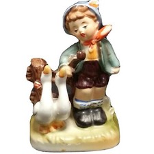 Vintage Hummel-Style Girl with Apple Basket Ceramic Figurine — listing 5