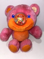 Vintage 1987 Playskool Nosy Bears Gumlet Plush Pair (Pink & Yellow) — listing 5