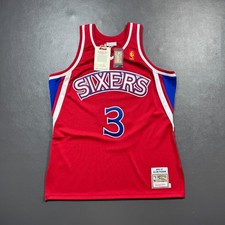 Mitchell & Ness Allen Iverson Philadelphia 76ers 2000-01 Hardwood Classics Swingman Jersey #3 (Black Alternate) — listing 6