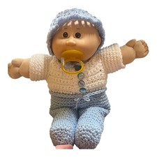 Vintage 1980s Cabbage Patch Kids Preemie Doll "Evaleen Doris" with Original Adoption Papers, Caucasian Blue-Eyed Bald Baby — listing 6
