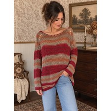 Free People Mixed Stripe Patchwork Polo Dress, Size Small, Peach/Multi, listing 3
