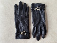 Lauren Ralph Lauren Women's Black Genuine Leather Dress Gloves Size Large — listing 4