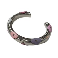 Louis Vuitton-Style Nanogram Monogram Thin Bangle Bracelet — listing 5