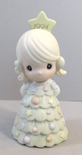 Precious Moments Bisque Porcelain Miniature Bell Ornament with Praying Angel — listing 4