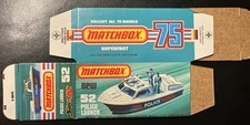 Matchbox Superfast No. 52 Police Launch Boat — listing 3