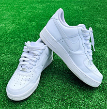 Nike Air Force 1 Low '07 Men's White Leather Trainers, UK 10, listing 6