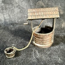 Vintage Framed 'A Bit O' Birthday Wishin'' Wishing Well Birthday Greeting Print