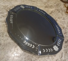 Venetian-Style Beveled Mirror-on-Mirror Wall Mirror with Faceted Glass Tile Frame — listing 6