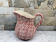 Estate Sale Lot - Spongeware Pottery, Pitchers, Glasses & Tureen