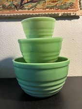 Vintage Jadeite Green Uranium Glass Punch Cup with Embossed Grape Pattern, 3.5 x 2 inches