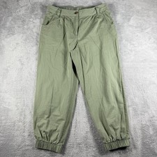Halara Sage Green High-Waisted Pleated Jogger Pants Size S — listing 3
