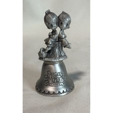 Precious Moments Bisque Porcelain Miniature Bell Ornament with Praying Angel — listing 2