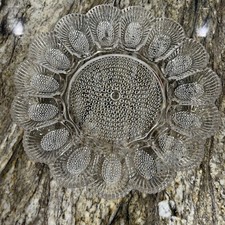 Vintage Hobnail Glass Deviled Egg Plate with Ceramic Chicken Salt & Pepper Shakers — listing 2