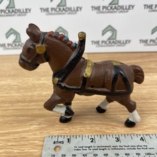 Antique Cast Iron Horse-Drawn Delivery Wagon Toy