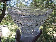 Anchor Hocking Wexford Pattern Footed Compote / Pedestal Candy Dish with Scalloped Rim — listing 6