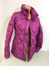 Esprit Women's Down Puffer Jacket with Faux Fur Trim Hood, Burgundy — listing 2