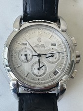 Concord Impresario Chronograph Chronometer Watch with Diamond-Set Lugs