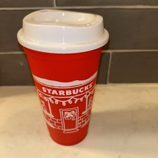 Starbucks Holiday Reusable Hot Cup 16oz with White Lid, Fair Isle Christmas Sweater Design — listing 5