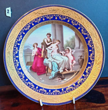 Vienna Style Porcelain Cabinet Cup & Saucer Set with Neoclassical Scenes — listing 5