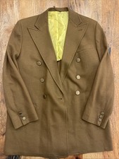 Vintage Palm Beach Double-Breasted Glen Plaid Tweed Sport Coat Blazer — listing 3