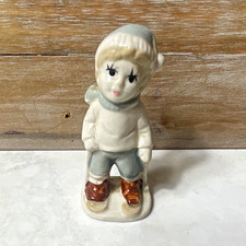 Porcelain Seated Boy Figurine with Ball, Lladro/NAO Style, Maker Unmarked in Photo — listing 5