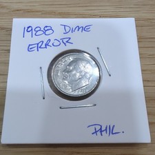 US Roosevelt Dime with Significant Struck-Through / Grease-Filled Die Error — listing 6
