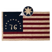 Vintage Bennington '76 13-Star American Flag 3x5 ft Cotton — listing 6