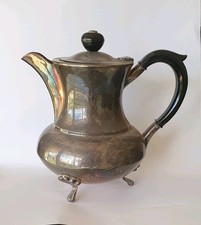 Vintage Paramount Plate Silverplate Tea Service - Teapot, Coffee Pot, Sugar & Creamer with Bakelite Finials — listing 6