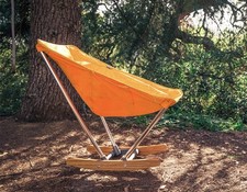 Vintage Wooden Slat-Seat Rocking Chair with Additional Wood Furniture Pieces — listing 3