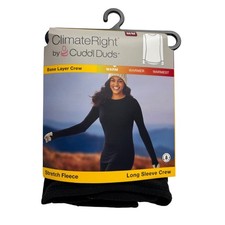 ClimateRight by CuddlDuds Grey Fleece-Lined Long Sleeve Base Layer Shirt, Size L, listing 6