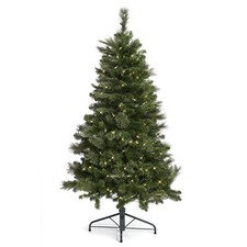 Home Heritage 5 ft Cashmere Artificial Christmas Tree with Color-Changing LED Lights — listing 6