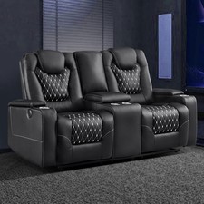 Reclining Sofa in Beige Chenille Upholstery — listing 2