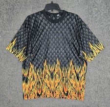 No Boundaries Flamin' Hot Flaming Skull Graphic T-Shirt, Black, Size L — listing 6