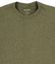 Short-Sleeve Crewneck T-Shirt, Olive/Taupe — listing 4