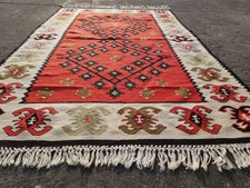 Vintage Turkish Anatolian Kilim Flat-Weave Wool Rug, 71x101 cm — listing 5