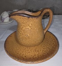 McCoy Yellow Glazed Batter/Mixing Bowl with Spout, 7" Wide