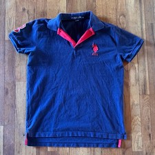 U.S. Polo Assn. Men's Short-Sleeve Button-Down Shirt, Pink Chambray, Size XL