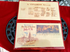 1976 Bicentennial 'Day of Freedom' Official First Day Cover - Declaration of Independence 13c Se-Tenant Block — listing 6